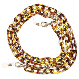 1pc Acrylic Eyeglass Anti-drop Chain Glasses Holder Sunglasses Chain (Brown)