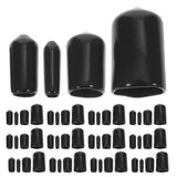 120pcs Rubber End Caps Flexible Screw Thread Protector Pegboard Hook Tip Bolt Cover Rubber Bolt Covers Caps,Rubber Screw Caps For Metal Tube Rod Bolt