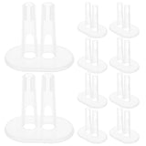 10pcs Plastic Doll Stand For Felting And Crochet Dolls Dolls Display Stand Holder Doll Display Base Support Clear Plastic Stand For Dolls