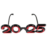 Creative New Year Glasses for Parties Performance 2025 Eyeglasses New Year Party Glasses Party Photography Prop Funny Photo Prop