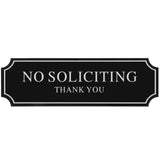 Acrylic Door Sign Store Door Decor Household No Soliciting Sign Store Accessory No Soliciting Acrylic Sign Front Door No Soliciting Sign