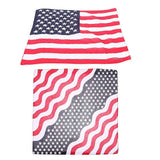 2pcs American Flag Square Headscarf 4th of July Headband Hair Scarf Independence Day Headdress American Flag Square Headscarf 4th of July Headscarf