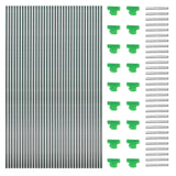 Greenhouse Hoops For Diy Grow Tunnel Fiberglass Garden Hoops Kit Support Hoops Frame For Garden Netting Raised Bed Plant Row Cover