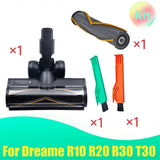Vacuum Electric Floor Brush+Roller Brush with LED Dust Light for R10 R20 R30 T30 Floor Soft Roller Brush Head