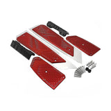 Pedals Cnc Anti- Foot Pads Foot Pads Cycle Accessories For Forza 300 350, Red