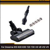 Quick-Release Floor Brush Head for R10 R20 R30 T20 T30 V6 V8 V12 V11 Vacuum Attachment with LED Light