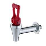 Commercial Faucet Copper Faucet Hospital Cask Coffee Cask Universal Water Tap Silver (Type A Copper Faucet 3/8 Inch)