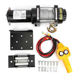 Electric Winch Mechanical Accessory 12V 4500lb Industrial Vehicle Dual Use for Off Road