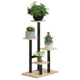 (Black rack Takura) Modern Multifunctional Metal Flower Shelf Organizers Stand Furniture Piece For Living Room Balconies Decoration Storage  Black rack Takura