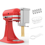 Pastas Maker Accessory for Stand Mixer Stainless Steel Pastas Press Attachment with Interchangeable Plate Kitchen Gadget