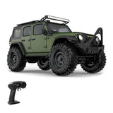 (HB R1605) 2.4Ghz 1/16 Remote Control Crawler Truck Toy All Terrain Climbing Car Toy with LED Roof and Head Light Kids Electric Toy