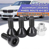 2025 Latest Model 4+1 Set Car Tire Bolts M12 X 15 Car Tire Anti-Theft Screw for