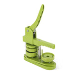 (Green) Round Button Maker Pin Button Maker Machine Badge Button Press with 100Pcs Covers Button Paper and Film for Badge Pin  Green