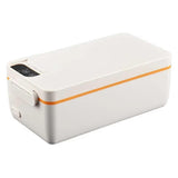 Stainless Steel Electric Lunch Box - Large Capacity, Portable for Office & Car, Self-Heating, Ideal for Travel & Work