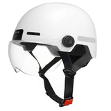 (White) Intelligent Helmets For Cyclists With 1080P Front Camera,LED Lighting,Airflows Design Adult Bike Helmets Bike Accessory  White