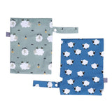 2pcs Diaper Bag Organizer Zippered Safe Healthy Durable Reusable Portable Waterproof Storage Pouch for BabyES075 006