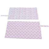 2PCS Baby Waterproof Bed Pad Washable Reusable Folding Portable Cute Bed Wetting Incontinence Cover