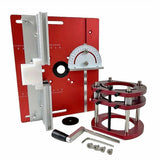 Aluminum Router Table Inset Plate Kit Router Lift System Woodworking Flip Plate for Workbench Trimmer