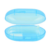 Silicone Baby Safe Finger Toothbrush Infant Safe Teeth Cleaner with Storage Case (Blue)