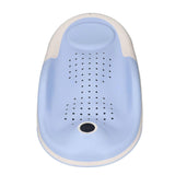 Foldable Baby Bath Support with Thermometer Slip Resistant Ergonomic Infant Bath Support Tub Blue