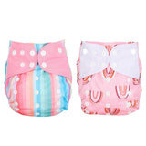 2Pcs Baby Diapers Breathable Washable Reusable Toddler Training Pants for Children 3 to 15kg