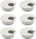 2025 Latest Model 6pcs Desktop Cable Grommet,round,white