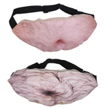 2pcs Fake Beer Belly 3D Beerbelly Waist Fanny Packs Bags Gags for Christmas Gifts