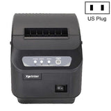 (US Plug) Xprinter XP-Q200II Thermal Small Receipt Printer Catering And Kitchen Receipt Printer 80mm Cutter, Interface Type:LAN Interface(UK Plug)