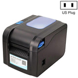 (US Plug) Xprinter XP-370B Barcode Printer Self-adhesive QR Code Printer Label Clothing Tag Thermal Ticket Machine(UK Plug)