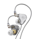(ZAS Standard Version(White) White) KZ ZAS 16-unit Ring Iron In-ear Wired Earphone, Standard Version
