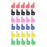 30pcs Foam Finger for All Scenes Exciting Vibrant Colors Birthday Party Supplies Cheerleading Foam Fingers for Sport Events