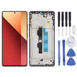 (Black) For Xiaomi Poco M6 Pro 4G COMPATIBLE AMOLED Material LCD Screen Digitizer Full Assembly with Frame