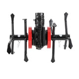 Cultivator Tool Wheel Aluminum Iron Alloy 6 Claw Multi Purpose Garden Deep Tilling Wheel for Grass Mowing Soil Loosening 26mm 9 Tooth