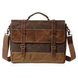 Men's Genuine Leather Shoulder Messenger Bag Retro Vintage Satchel Briefcase