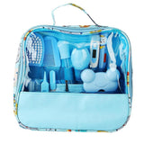 13PCS Baby Nail Care Cleaning Set Personal Daily Cleaning Care Tool Bag Blue