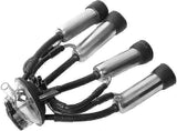 Milking Cluster, 240CC Cow Milking Cluster Milk Cup Set with a Hook, Easy to Hang and Carry, Suitable for Vacuum Pump Milking Machine
