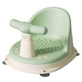 Baby Bath Seat Adjustable Ergonomic Prevent Slip Infant Bathtub Seat Bath Chair with Strong Suction Cups Green