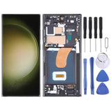 (Black) For Samsung Galaxy S23 Ultra 5G SM-S918B EU Edition 6.78 inch OLED LCD Screen Digitizer Full Assembly with Frame