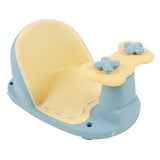 Baby Bath Seating Anti Slip PP Portable Infant Shower Chair with Secure Suction Cups for Washroom Bathroom Blue