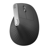Logitech MX Vertical 4000DPI USB-C / Type-C + Unifying + Bluetooth Three-mode Ergonomic Wireless Vertical Optical Mouse (Black)