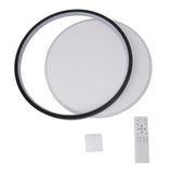 Modern LED Ceiling Light Dimmable Round Flush Mount Lighting Fixture Ceiling Lamp with Remote Control for Bedroom Living Room 100 to 265V