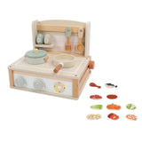Wooden Toy Kitchen Set Play House Kitchenware Set for Age 3 4 5 6 7 Toddlers