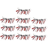 10 Sets Halloween Blood Knife String Horror Fake Torture Bloody Garland Banner for Zombie Vampire Party Decorations