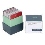 150pcs Life Story Interview Kit Cards with Engaging Questions Memory Sharing Game for Parents Grandparents