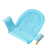 Baby Bath Seat Support Breathable Adjustable Strap Non Slip Newborn Bath Seat Net Blue