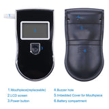 yieryi New AT819 Police Black Digital Alcohol Breath Analyzer Detector Breathalyzer Tester Test Car-detector Alcoholmeter