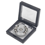 Click Slider Metal Round Shape Anxiety Stress Relief Slider Sensory Toy for School Home Silver