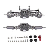 Cnc Anodized Front And Rear Axle For 1/10 Rc Crawler Car Axial Scx10 Ii 90046 D90 86100 Redcat Gen8