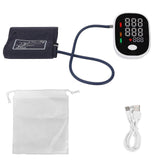 Electronic Blood Pressure Monitor Upper Arm Type Full Automatic Blood Pressure Monitor Silver