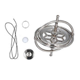 Alloy Gyroscope Toy nce Relaxing Multi Functional Decompression Finger Gyroscope Toy Silver